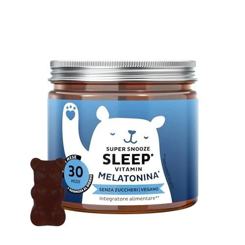 Offerta a tempo: Bears with Benefits - Gommose Melatonina 1mg - Sonno - 30 pezzi - 20% da 19.90 € a 15.90 €