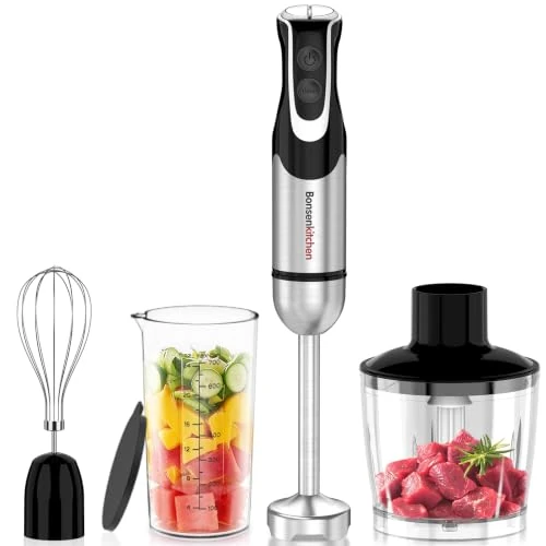 Oferta limitada: Bonsenkitchen Batidora de Mano 4 en 1, 1000W, Acero Inoxidable de 36.99 € a 36.99 € (ahorro 0.00%)