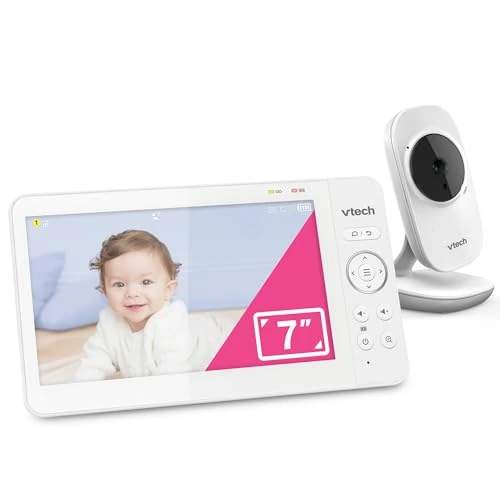 Oferta limitada: VTech vigilabebés de vídeo con Pantalla LCD en Color de 7", Canciones de Cuna, Sonidos relajantes, conversación bidireccional, Sensor de Temperatura, visión Nocturna, Largo Alcance, sin WiFi: 819 MAX de 134.76 € a 134.76 € (ahorro 0.00%)