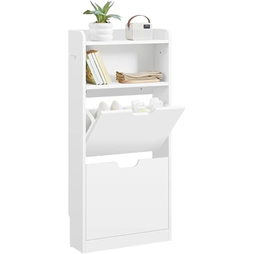 Oferta limitada: Yaheetech Mueble Zapatero Estrecho Armario con 2 Cajones Abatibles Blanco de 67.99 € a 59.97 € (ahorro 12%)