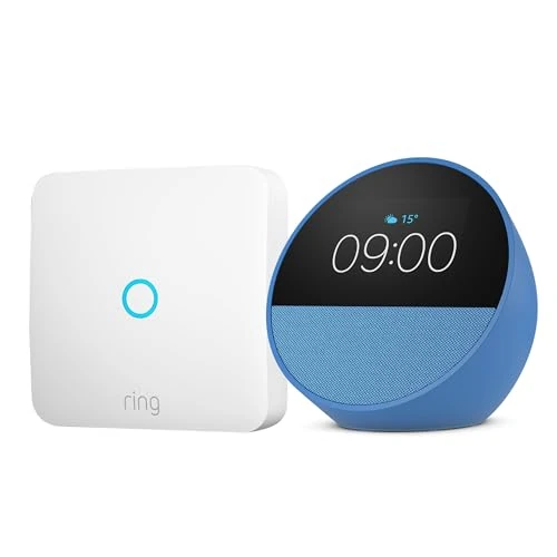 Offerta a tempo: Amazon Echo Spot (Ultimo modello) | Blu + Ring Intercom Audio | Rendi il tuo citofono più intelligente - 51% da 174.98 € a 84.99 €