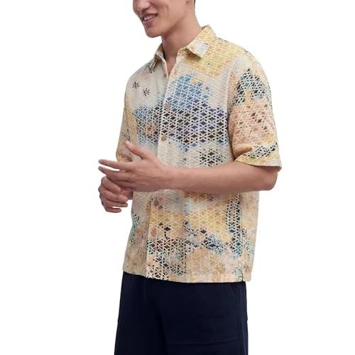 Offerta a tempo: Desigual Camicia Uomo Bianco XL - 5% da 53.96 € a 51.26 €