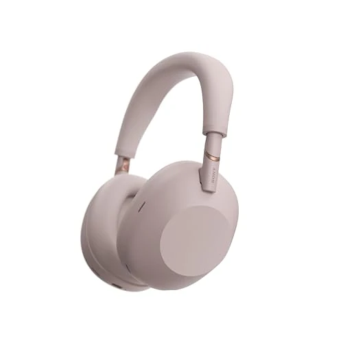 Offerta a tempo: Sony WH-1000XM6 cuffie premium wireless Bluetooth over-ear con Noise Cancelling, suono Hi-Res, design pieghevole, custodia resistente, 30 ore di autonomia NC on, iOS e Android –Sand Pink - 25% da 449.00 € a 335.49 €
