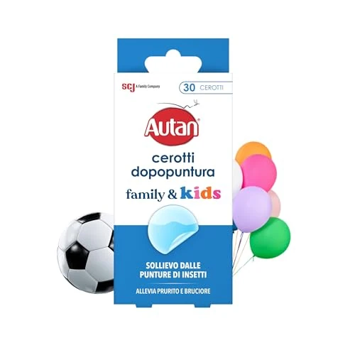 Offerta a tempo: Autan Cerotti Dopopuntura, Azione Lenitiva su Punture di Zanzare, Tafani ed altri Insetti, Dispositivo Medico, Sollievo Immediato, Riduce Gonfiore e Arrossamento, 1 Confezione da 30 Cerotti - 43% da 6.99 € a 3.95 €
