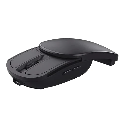 Oferta limitowana: Trust Zylo składana mysz bezprzewodowa do laptopa z chowanym mikroodbiornikiem USB-C, ładowalna bateria, 1000-2400 DPI, waga tylko 55 g, kompaktowa mysz bezprzewodowa dla osób praworęcznych PC Mac z 106.67 zł na 106.67 zł (oszczędź 0.00