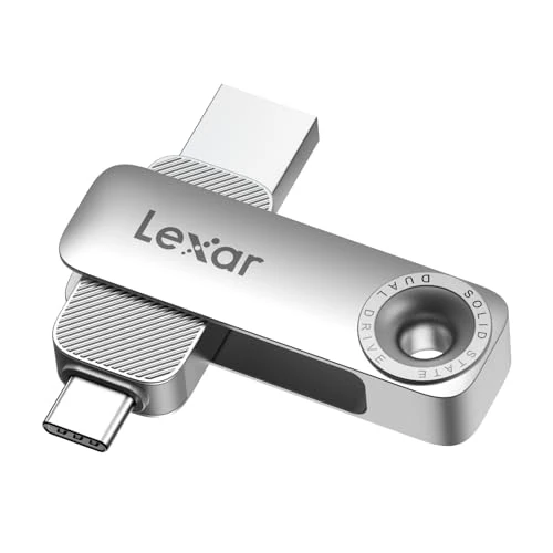 Tijdelijke aanbieding: Lexar D50E 512 GB USB 3.2 Gen1 Solid State Dual Drive - Dual USB-C & USB-A draagbare SSD, tot 400 MB/s, compatibel met iPhone 15/16/17-serie, Android-apparaten, tablets, iPads, pc en Mac van 119.99 € naar 119.99 € (0.00% korting)