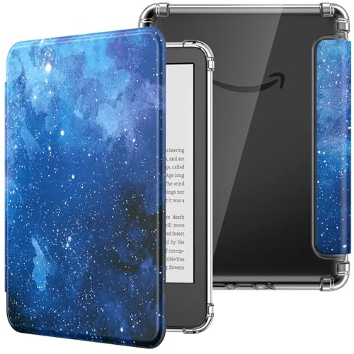 Offerta a tempo: MoKo Custodia per Kindle Basic 11ª Generazione 6" (2024/2022),Stell Blu | Cover Leggera con per eBook Reader in TPU Morbido Auto Sveglia/Sonno per Tablet - 55% da 39.99 € a 18.04 €