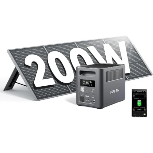 Offerta a tempo: AFERIY Power Station Con Pannello Solare 1800W Centrale Elettrica Portatile - 42% da 1099.00 € a 640.00 €