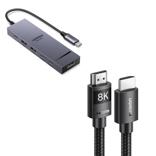 UGREEN Cavo HDMI 2.1 8K certificato e Revodok Pro 106 10Gbps Hub USB C HDMI 4K