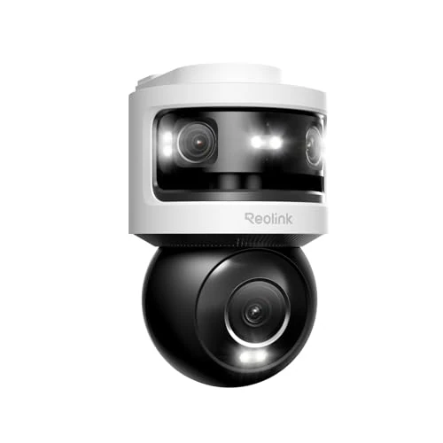 Offerta a tempo: Reolink Telecamera di Sicurezza PoE a Triplo Obiettivo da Esterno, 10MP Panoramico + 8MP PT, SyncTrack, AI Video Search, Visione Notturna a Colori e IR, Registrazione 24/7, OMVI 3i PoE - 0.00% da 289.99 € a 289.99 €