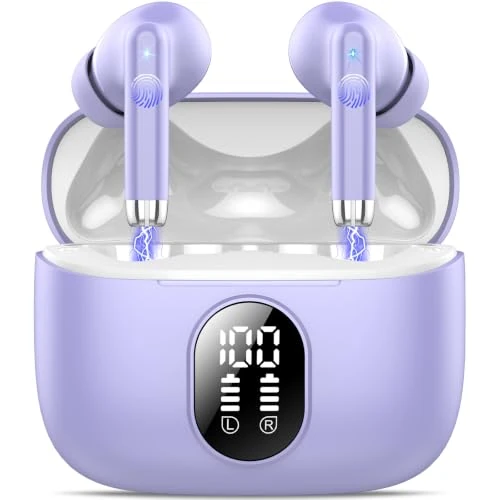 Offerta a tempo: QXQ S26 Cuffie Bluetooth, Auricolari Bluetooth 5.4 con ENC Riduzione Rumore - 37% da 29.99 € a 18.99 €