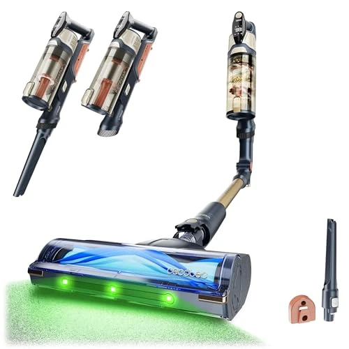 Offerta a tempo: Cecotec Aspirapolvere senza Fili Conga Rockstar S50 Neo. 340W, Aspirazione 135AW e 22kPa, Spazzola Antigroviglio Hairless XXL, Autonomia 45min, Luce LED Verde, Tubo Flessibile, Casa Pulita - 0.00% da 109.00 € a 109.00 €