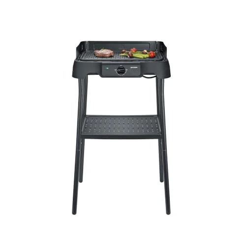 Oferta limitada: Severin Parrilla Eléctrica de Mesa con Placa de Aluminio y Soporte, Negro PG 8596 de 59.83 € a 53.90 € (ahorro 10%)