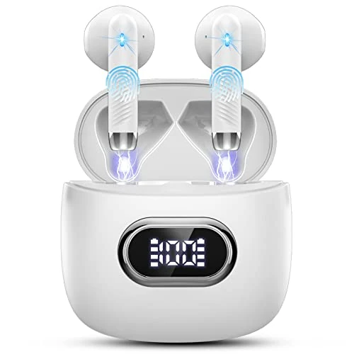 Cuffie Bluetooth, 2026 Nuovo Auricolari Bluetooth 5.4 Cuffie Wireless In Ear con 6D Stereo/4 ENC Mic, 42Ore Cuffie Senza Fili Cancellazione Rumore Cuffiette Sport Earbuds IP7 Impermeabili Headphones