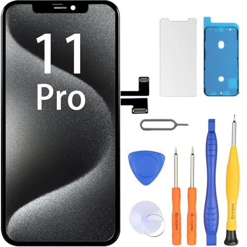Tijdelijke aanbieding: LL TRADER Scherm voor iPhone 11 Pro LCD 5,8 inch FHD Vervangingsscherm Touchscreen 3D Touch Digitizer Frame Montage en Reparatiesets 2026 van 24.99 € naar 24.99 € (0.00% korting)