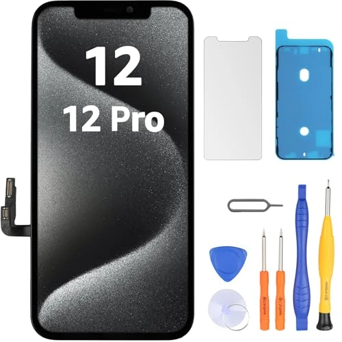 Oferta limitada: LL TRADER pantalla para iPhone 12/iPhone 12 Pro LCD 6.1" pantalla de repuesto FHD pantalla táctil 3D Touch digitalizador marco montaje y kits de reparación 2026 de 29.99 € a 28.49 € (ahorro 5%)