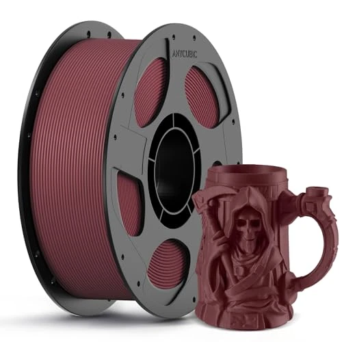 Offerta a tempo: ANYCUBIC PLA-CF Filamento 1,75 mm, Texture Opaca con Effetto Carbonio, Riduce le Linee di Strato, Resistente Alla Deformazione per Applicazioni Sottoposte a Forti Sollecitazioni, Rosso Vintage 1KG - 10% da 33.24 € a 29.99 €