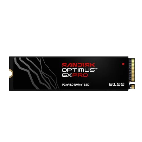 Limited-time offer: SANDISK Optimus GX PRO 8100 PCIe Gen 5 NVMe SSD 1TB (Up to 14,900/11,000MB/s read/write speeds, Next Gen TLC 3D CBA NAND) from 268.99 £ to 268.99 £ (save 0.00%)