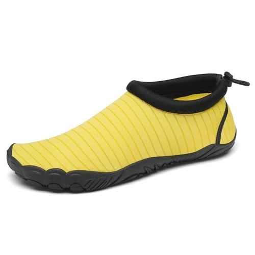 Offre limitée : Mishansha Homme Chaussure Aquatique Femme Chaussures d'eau Séchage Rapide Chaussures de Surf Légères Jaune 39 EU de 9.99 € à 9.99 € (0.00% de remise)