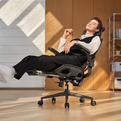 Oferta limitada: SIHOO Silla de Oficina Ergonómica de Malla B100 Pro – Silla de Ordenador Ajustable con Soporte Lumbar Dinámico 4D,Reposabrazos Abatibles 4D, Inclinación 90-135° con Bloqueo(Negro con reposapiés) de 259.99 € a 259.99 € (ahorro 0.00%)