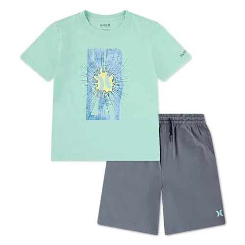 Oferta limitada: Hurley Conjunto 2 Piezas Camiseta Gráfica Pantalón Corto Niño de 45.00 € a 30.86 € (ahorro 31%)