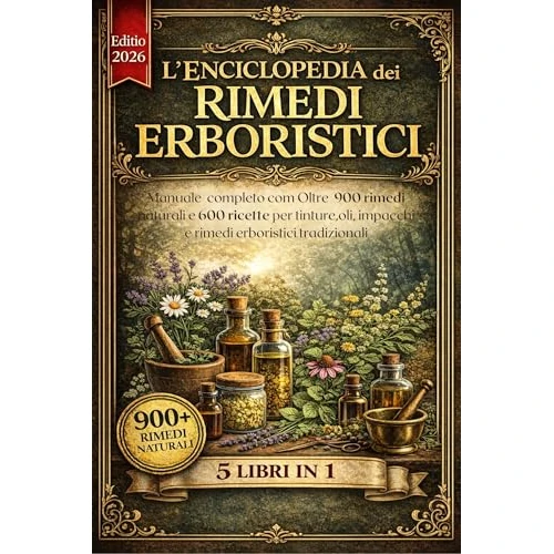 L'ENCICLOPEDIA DEI RIMEDI ERBORISTICI 5 LIBRI IN 1: Manuale completo con Oltre 900 rimedi naturali e 600 ricette per tinture, oli, impacchi e rimedi erboristici ... per la cura naturale (Italian Edition)