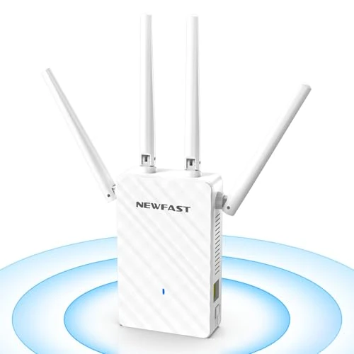 Offerta a tempo: NEWFAST Ripetitore WiFi Potente per Casa, Extender WiFi Potente 2.4GHz N300 Amplificatore Wi-Fi con 4 Antenne ad Alto Guadagno, Porta LAN, Supporta 4 Modalità, WPS Funzione (RE516) - 15% da 32.99 € a 28.04 €