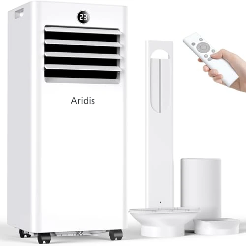 Offerta a tempo: Condizionatore Portatile Climatizzatore Silenzioso - 9000BTU Climatizzatore senza Unità Esterna, Raffrescatore a Basso Consumo con Kit Finestra, Display LED, 4 Modalità, Copertura 30 m² Bianco Avorio - 0.00% da 2499.90 € a 2499.90 €