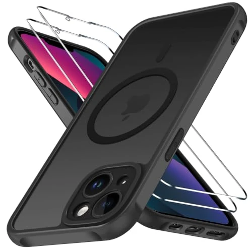 Oferta limitowana: iVoler Magnetyczne etui kompatybilne z iPhone 13 + 2 szt. szkła hartowanego. Wojskowa ochrona, wstrząsoodporne, kolor czarny. z 29.95 zł na 29.95 zł (oszczędź 0.00%)