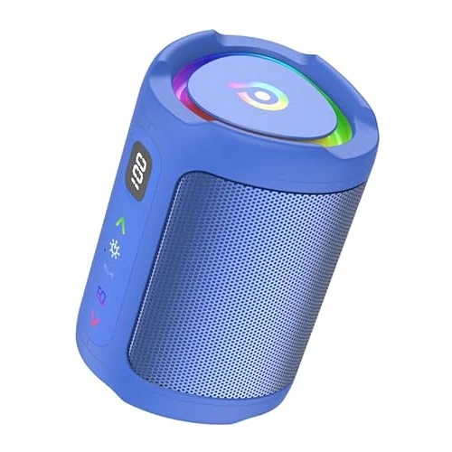 Oferta limitada: aowoka Altavoz Bluetooth con luz, caja de música portátil, Bluetooth 5.4 (azul) de 79.99 € a 79.99 € (ahorro 0.00%)
