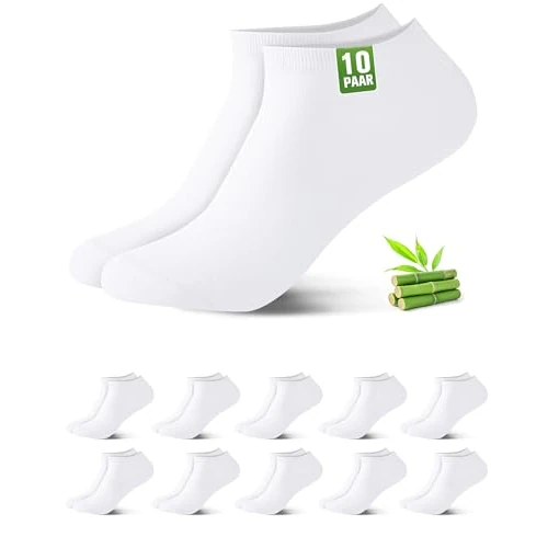 Offerta a tempo: Effeet Calzini a Caviglia in Bambù per Uomini e Donne, 10/20 Paia Bassi – Assorbimento Umidità, Asciugatura Rapida, Ultra-Morbidi, Adatti alla Pelle, Traspiranti, Anti-Sudore - 29% da 18.99 € a 13.53 €
