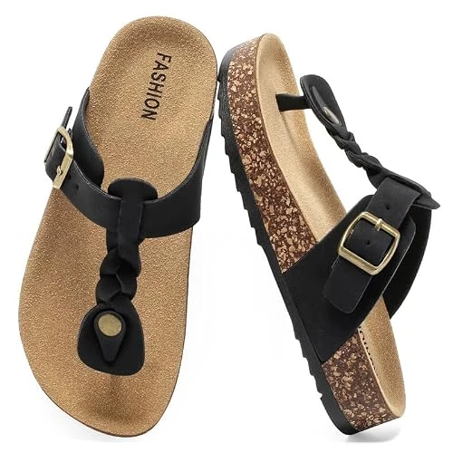 Offerta a tempo: Infradito Bambine, Sandali Estivi Con Suola In Sughero Unisex Bambini - 50% da 29.99 € a 14.99 €