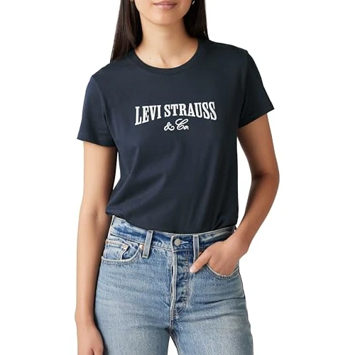 Zeitlich begrenztes Angebot: Levi's Damen The Perfect Tee T-Shirt, Navy Blazer, S von 30.00 € auf 30.00 € (0.00% Rabatt)