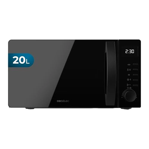 Cecotec Micro-ondes Digital Proclean 5005 Black. 700W, 20L, Technologie 3DWave, 5 Niveaux de Puissance, Minuterie 30 Min, Décongélation, Écran avec Horloge, Repas Prêts en un Instant