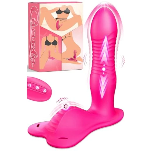Offerta a tempo: Vibratore Dildo Da Cavalcata Sex Toys, Vibratoreper Donna Professionale Punto G Squirting 10 * 10 Spinta Vibrazione Modalità Telecomando, Adatto Sexytoysys Coppia Donna Indossabile Cintura Regolabile - 40% da 39.99 € a 23.99 €