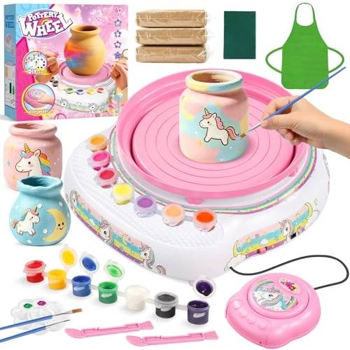 Zeitlich begrenztes Angebot: Weilim Töpferscheibe Kinder 6-12 Jahre, DIY Bastelset, Geschenk von 39.99 € auf 39.99 € (0.00% Rabatt)