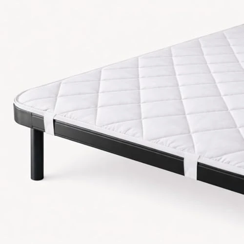 GX GARGIX Pikowana narzuta na łóżko pojedyncze - ochraniacz na łóżko z elastycznymi narożnikami, oddychająca i antypoślizgowa tkanina (podwójna)