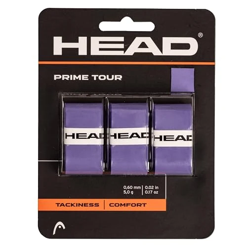 Limited-time offer: HEAD Prime Tour Overgrip 3 Pack Purple from 16.49 £ to 4.99 £ (save 69.74%)