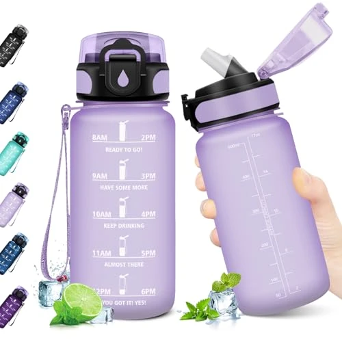 Offerta a tempo: JAPORIA Borraccia Motivazionale 500ml, Bottiglia con Cannuccia, a Prova di Perdite, Borraccia Sportiva con Indicatore del Tempo Motivazionale, per Scuola, Lavoro, Bici, Escursionismo, Ciclismo - 0.00% da 13.35 € a 13.35 €