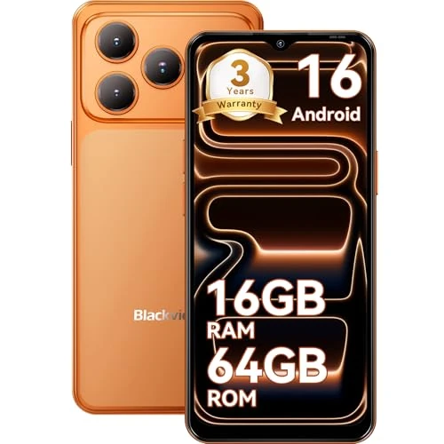 Offerta a tempo: Blackview WAVE 7C Smartphone Offerta Android 16, 32MP+13MP 6.56", 16GB+64GB/2TB TF Cellulari, Telefono Cellulare Offerta 5000mAh/3.5mm/IP54/WiFi 5G/Face ID/3 Slot Per Carte,3 Anni Garanzia - 5% da 104.99 € a 99.74 €