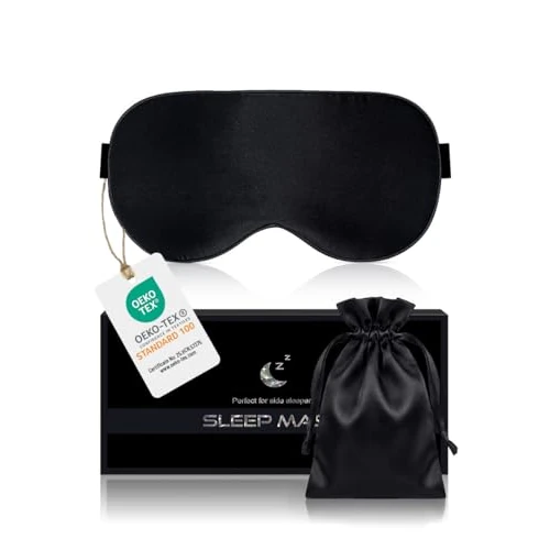 Tijdelijke aanbieding: Aosun Anti-allergisch en verduisterend slaapmasker van 100% pure zijde, met verstelbare hoofdband, nachtmasker, geschikt voor mannen en vrouwen (roze) van 16.99 € naar 15.99 € (6% korting)
