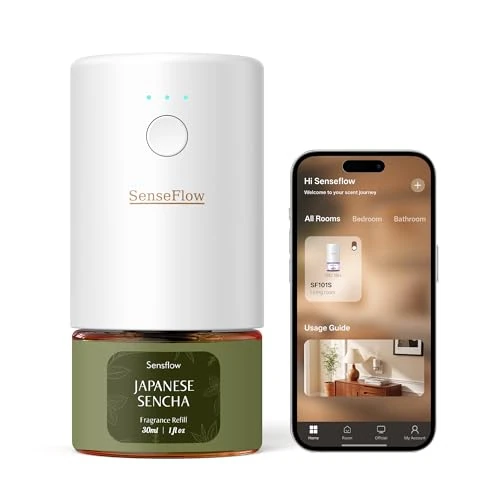 Offre limitée : SenseFlow Diffuseur Huiles Essentielles Parfum Maison Smart WLAN SF101S Pro, Ultrasonique Sans Eau, 100 % Végétal, Aromathérapie 120 Jours, pour Maison, Hôtel Jusqu’à 100 ㎡ - Sencha du Japon de 39.99 € à 39.99 € (0.00% de remise)