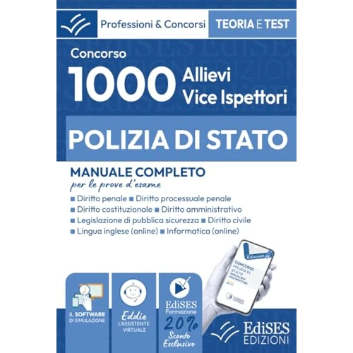 Concorso 1000 Allievi Vice Ispettori Polizia di Stato: Manuale per le prove d'esame