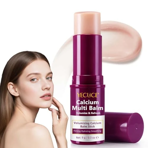 Offerta a tempo: Calcium Volume Multi Balm, Calcium Multi Balm Stick, crema di calcio anti-invecchiamento, Arricchito Con Collagene, Cura Idratante, Sticks di Calcio Idratanti per Occhi, Viso, Collo (1PC) - 41% da 9.99 € a 5.91 €
