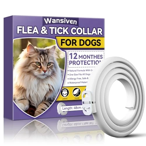Offerta a tempo: Wansiven Collare Antipulci per Gatti, Collare Antizecche Naturale Regolabile 48 cm, Protezione 12 Mesi (Viola - 1p) - 36% da 13.99 € a 8.99 €
