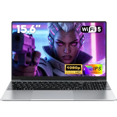 NAIKLULU 39,6 cm (15,6 Zoll) Notebook Prozessor i5-7Y54 (1,0 bis 3,2 GHz), RAM 16 GB SSD, 1 TB Laptop, PC, Notebook 2026, Notebook, 5000 mAh/1920 x 1080P/TF-Kartensteckplatz