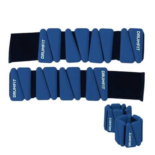 Offerta a tempo: Cecotec Cavigliere con Peso Drumfit AnkelBell Silicone 1kg x2. Metallo Rivestito in Silicone, Resistenti ad Acqua e Sudore, Vestibilità Comoda per forza cardio e tonificazione con libertà di movimento - -17.75% da 16.90 € a 19.90 €