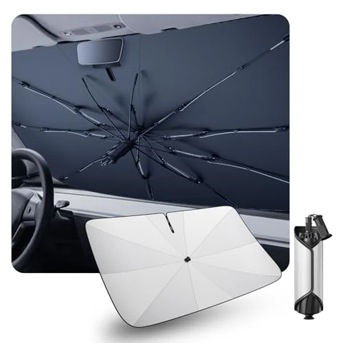 Offerta a tempo: [2026 Aggiornamento] CDEFG Compatibile con Lancia Ypsilon 2024 2025 2026 Parasole Coperture Parabrezza Anteriore Ombrellone Parabrezza Auto Parasole Accessori - 31% da 38.99 € a 26.99 €