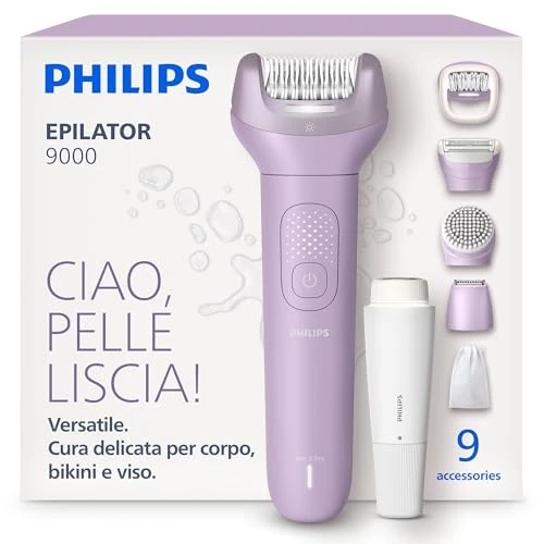 Offre limitée : Philips Épilateur série 9000 – épilateur électrique sans fil, sur peau sèche ou humide, épilation corps, visage et maillot, avec ProGuide, 9 accessoires, autonomie 60 min, modèle BRE729/00 de 189.99 € à 189.99 € (0.00% de remise)