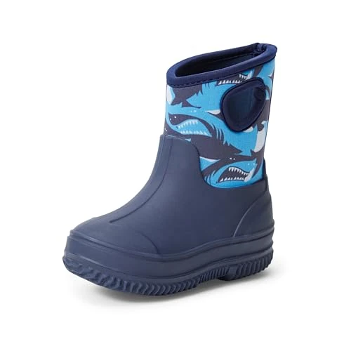 Offerta a tempo: Amazon Essentials Stivali da Pioggia in Neoprene Termoisolante Unisex - Bambini e ragazzi, Squali Della Marina, 24 EU - 0.00% da 24.90 € a 24.90 €